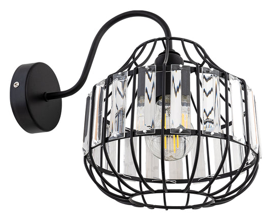 WLC 7048 BK # ΑΠΛΙΚΑ ΜΑΥΡΗ ΜΕ ΚΡΥΣΤΑΛΛΑ 1ΧΕ27