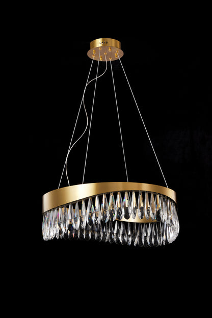 PDC 708-60 ΚΡΕΜΑΣΤΟ LED ΣΑΝ ΚΥΜΑ ΜΕ ΚΡΥΣΤΑΛΛΑ