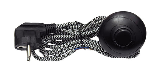 SPC 133 BK/WH ΚΑΛΩΔΙΟ ΜΕ ΔΙΑΚΟΠΤΗ ΔΑΠΕΔΟΥ (ΦΙΣ ΠΟΥΑΡ)