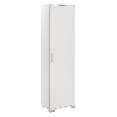 Ντουλάπι-στήλη Chad1 pakoworld λευκό gloss 45x32x169εκ