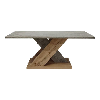 Τραπέζι σαλονιού Solange pakoworld σε γκρι-sonoma απόχρωση 110x55x47.5εκ