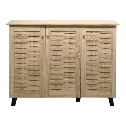 Παπουτσοθήκη-ντουλάπι Mantam pakoworld 16 ζεύγων sonoma 115.5x34x87εκ