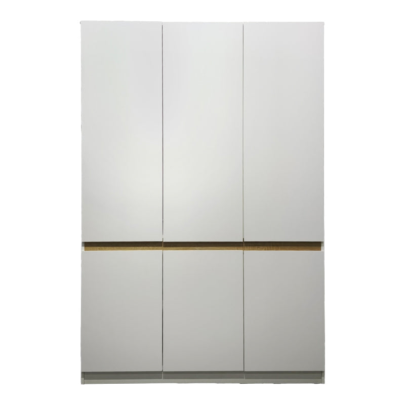 Ντουλάπα τρίφυλλη Merzia pakoworld sonoma-λευκό 120x46.5x183εκ