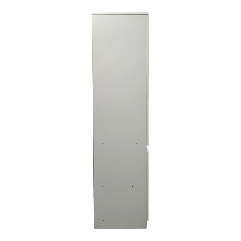 Ντουλάπα τρίφυλλη Merzia pakoworld sonoma-λευκό 120x46.5x183εκ