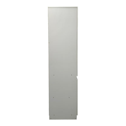 Ντουλάπα τρίφυλλη Merzia pakoworld sonoma-λευκό 120x46.5x183εκ