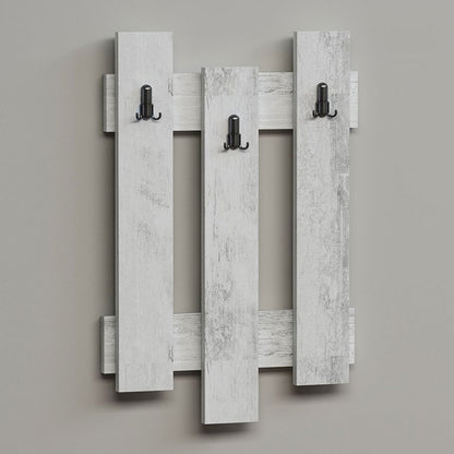 Κρεμάστρα Nix Wave pakoworld χρώμα λευκό antique 45x3.5x66εκ