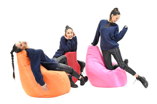 Πουφ πολυθρόνα Eco pakoworld αδιάβροχο γκρι