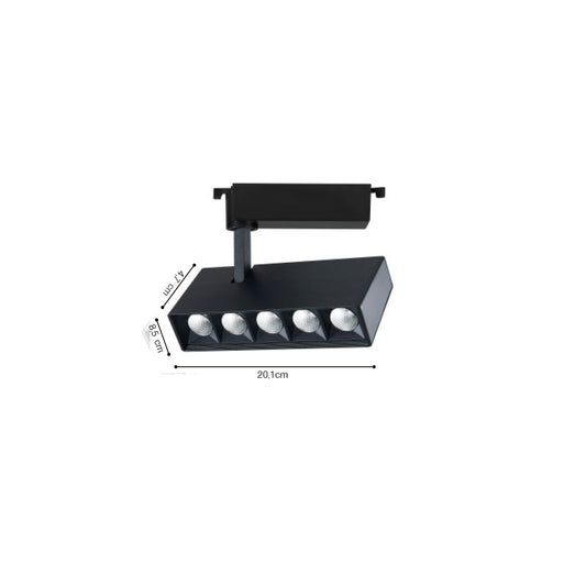 InLight Σποτ 20W μονοφασικής ράγας σε μαύρο χρώμα (T1-05800-Black )
