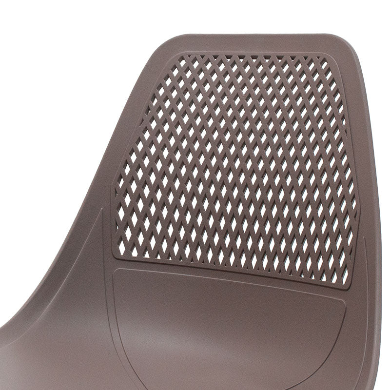 Καρέκλα Ninja pakoworld PP μόκα-μαύρο πόδι