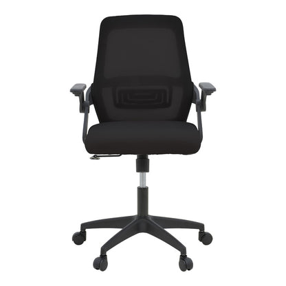 Καρέκλα γραφείου Reji pakoworld mesh ύφασμα μαύρο 58x60x89-99εκ