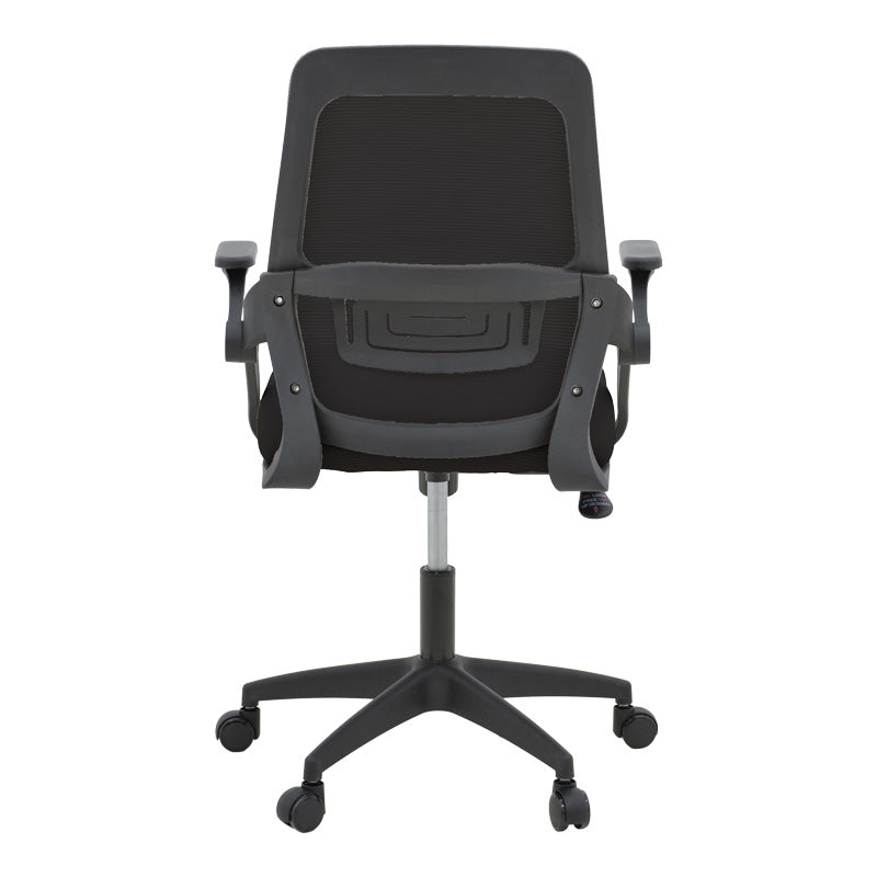 Καρέκλα γραφείου Reji pakoworld mesh ύφασμα μαύρο 58x60x89-99εκ