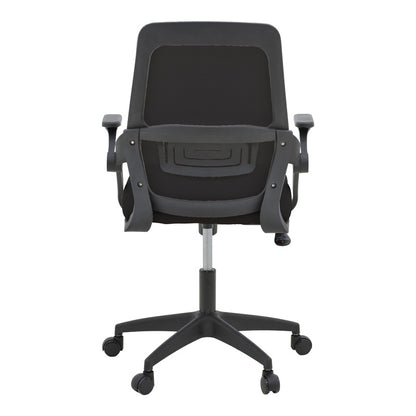 Καρέκλα γραφείου Reji pakoworld mesh ύφασμα μαύρο 58x60x89-99εκ