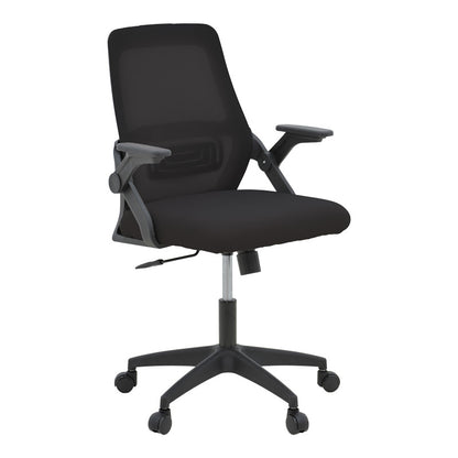 Καρέκλα γραφείου Reji pakoworld mesh ύφασμα μαύρο 58x60x89-99εκ