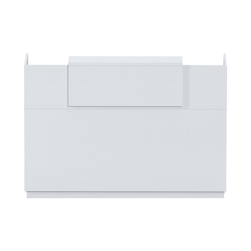 Γραφείο reception Lotus pakoworld σε λευκή απόχρωση 140x70x110εκ