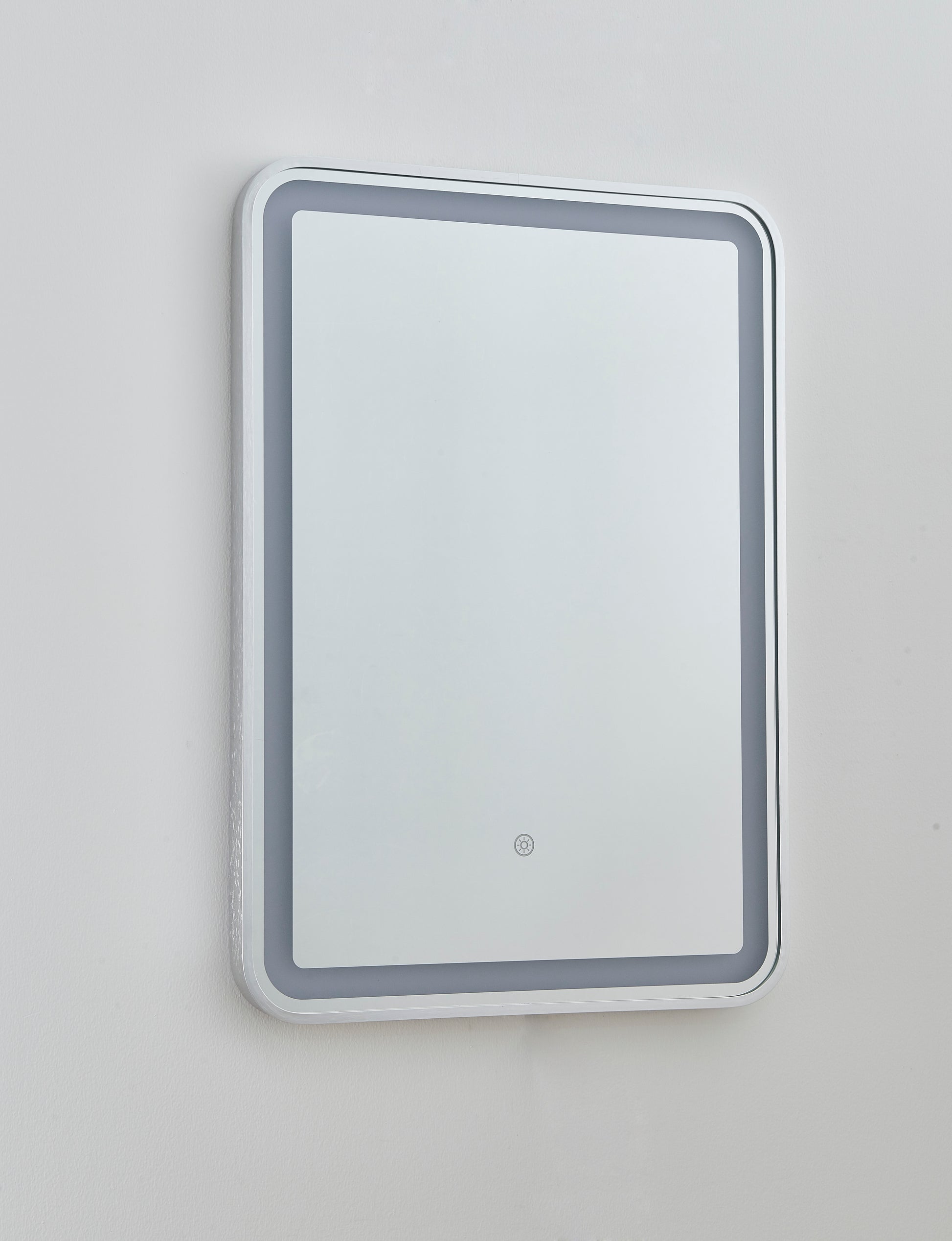 MIC-08 ΚΑΘΡΕΠΤΗΣ NM ΠΑΡΑΛ/ΜΟΣ ΝΙΚΕΛ ΜΑΤ ΚΟΡΝΙΖΑ LED ΦΩΤΙΣΜΟ TOUCH