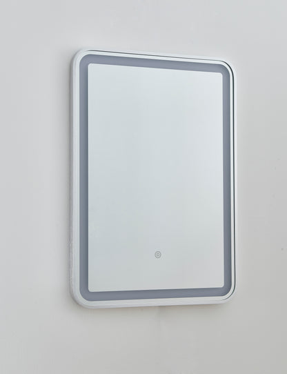 MIC-08 ΚΑΘΡΕΠΤΗΣ NM ΠΑΡΑΛ/ΜΟΣ ΝΙΚΕΛ ΜΑΤ ΚΟΡΝΙΖΑ LED ΦΩΤΙΣΜΟ TOUCH