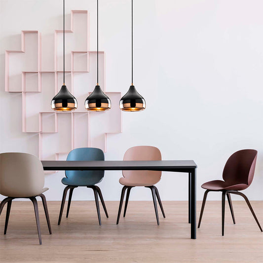 Φωτιστικό οροφής τρίφωτο Elprecious pakoworld E27 μαύρο-bronze 67x17x110εκ