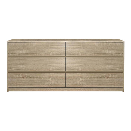Συρταριέρα Kuanger pakoworld mdf σε φυσική απόχρωση 120x40x70εκ