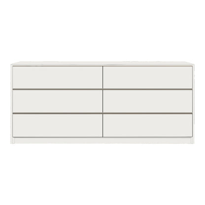Συρταριέρα Kuanger pakoworld mdf σε λευκή απόχρωση 120x40x70εκ