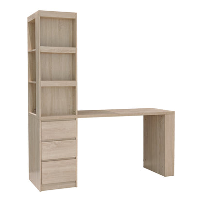 Γραφείο με βιβλιοθήκη Cliner pakoworld sonoma 140x50x180εκ