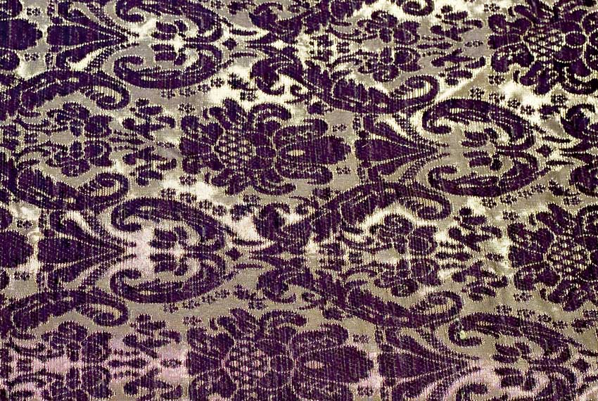 Διακοσμητικό Ύφασμα Μαύρο/Χρυσό Σχέδιο