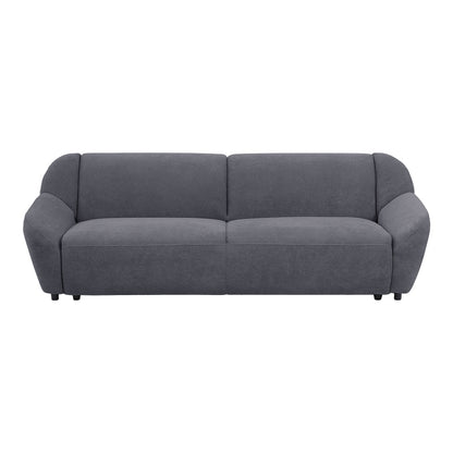 Καναπές τριθέσιος Echono pakoworld ύφασμα ανθρακί 230x88x77εκ