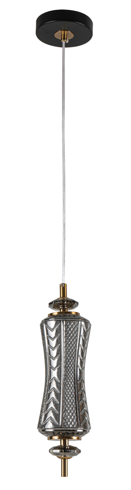 PDC 1287 CR 1/Φ ΜΑΚΡΟΣΤΕΝΟ ΓΥΑΛΙΝΟ ΧΡΩΜΙΟ LED-7W ΔΙΑΚΟΣΜΗΤΙΚΟ ΚΡΥΣΤΑΛΛΟ