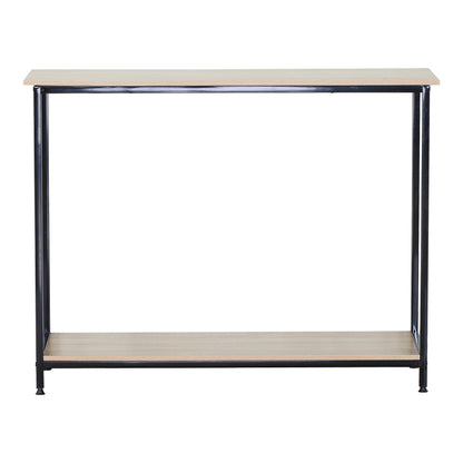 Κονσόλα Shima pakoworld oak- μαύρο μέταλλο 106x35x81εκ