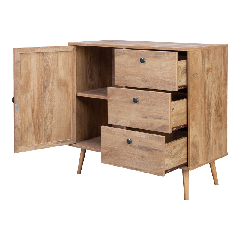 Μπουφές Oslo pakoworld σε sonoma απόχρωση 85x39x79εκ
