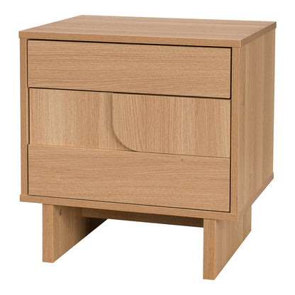 Κομοδίνο Jenfia pakoworld mdf σε φυσική απόχρωση 48x39x50,5εκ