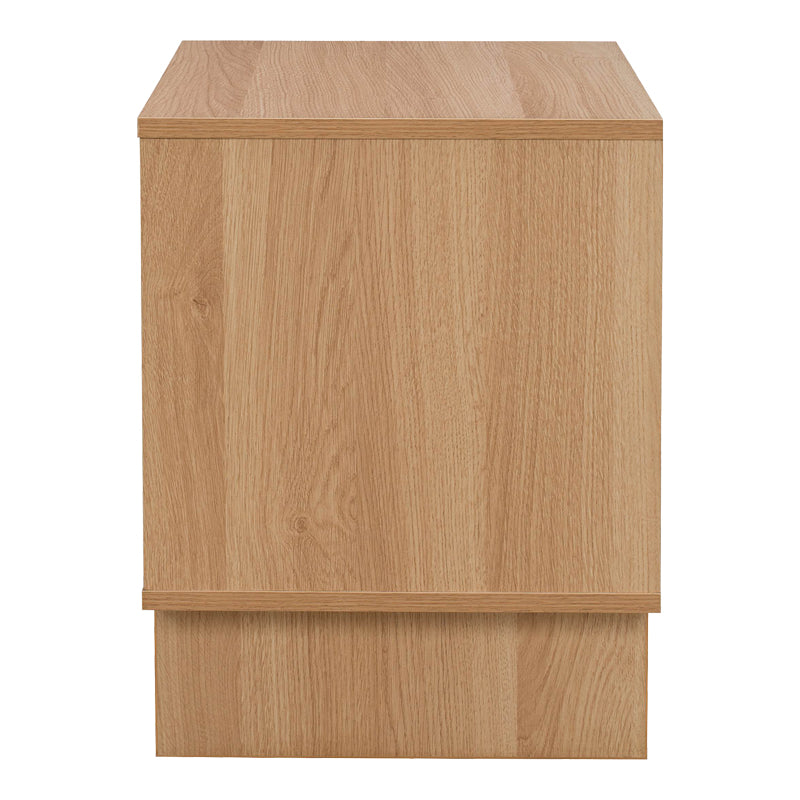 Κομοδίνο Jenfia pakoworld mdf σε φυσική απόχρωση 48x39x50,5εκ