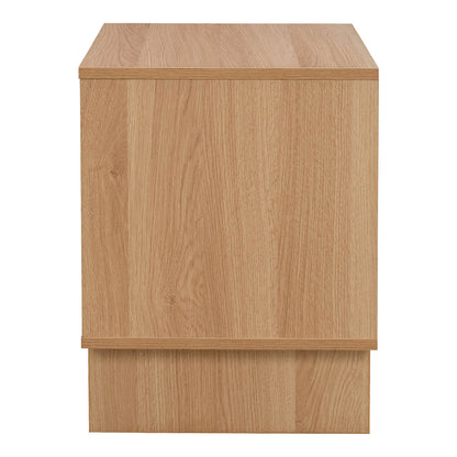Κομοδίνο Jenfia pakoworld mdf σε φυσική απόχρωση 48x39x50,5εκ