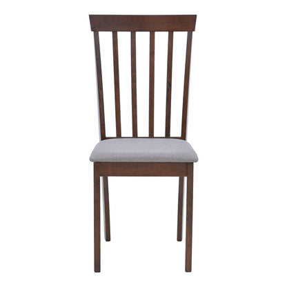 Καρέκλα Houston pakoworld rubberwood σε καρυδί απόχρωση 40x49x94εκ