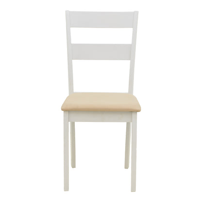 Καρέκλα Dallan pakoworld rubberwood λευκό 40x47.5x89εκ