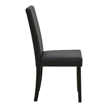 Καρέκλα Zeben pakoworld μαύρο PU με πόδι μαύρο rubberwood 43,5x55,5x93,5εκ