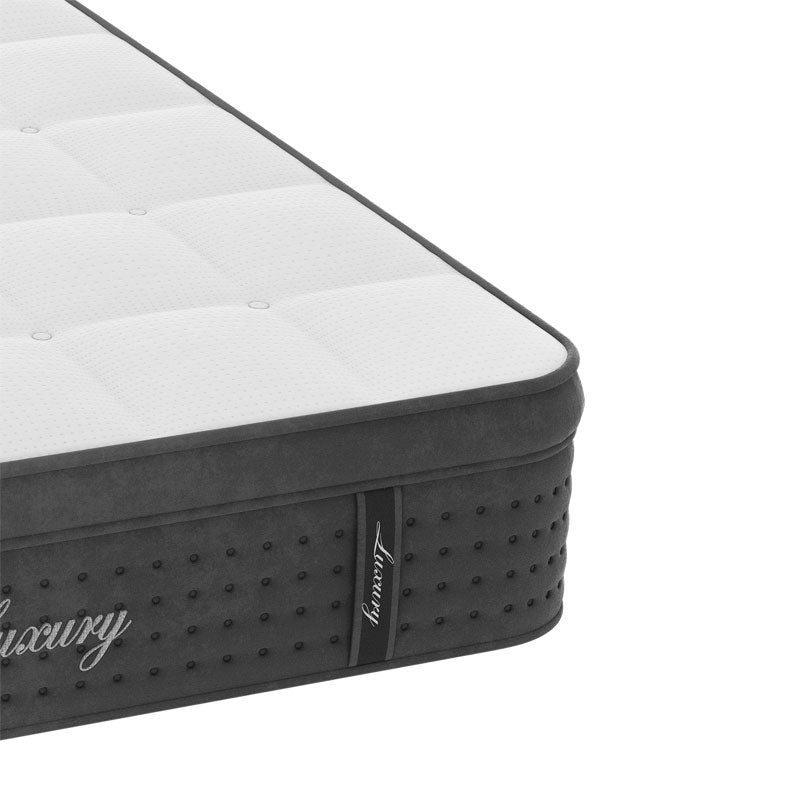 Στρώμα Luxury pakoworld pocket spring+gel memory foam+latex μονής όψης aloe vera 34-36cm 150x200εκ