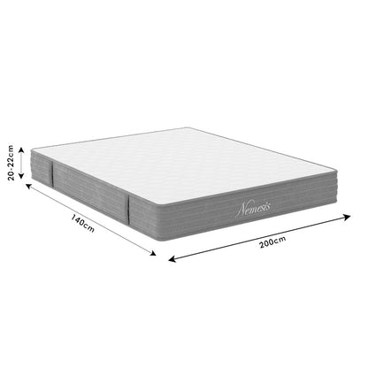 Στρώμα Nemesis pakoworld pocket spring roll pack διπλής όψης 20-22cm 140x200εκ