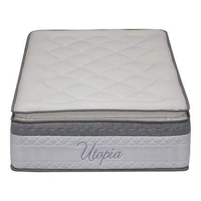 Στρώμα Utopia pakoworld pocket spring με ανώστρωμα 30-32cm 90x190εκ