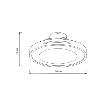 it-Lighting Zephyr Ανεμιστήρας Οροφής LED με App Control &amp; 3CCT | Wood &amp; Λευκό (101000940)