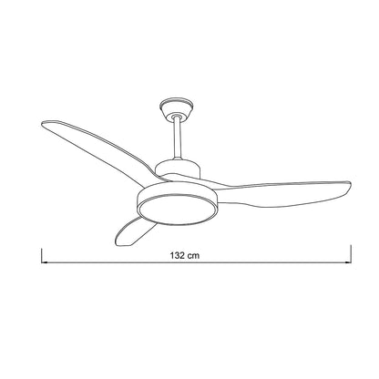 it-Lighting Nitinat Ανεμιστήρας Οροφής με LED 25W, DC Μοτέρ &amp; Smart App - Total White (102000290