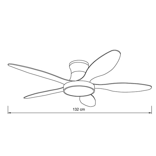 it-Lighting Denali Ανεμιστήρας Οροφής με LED 24W, DC Μοτέρ & Smart App - Total White (102000790)