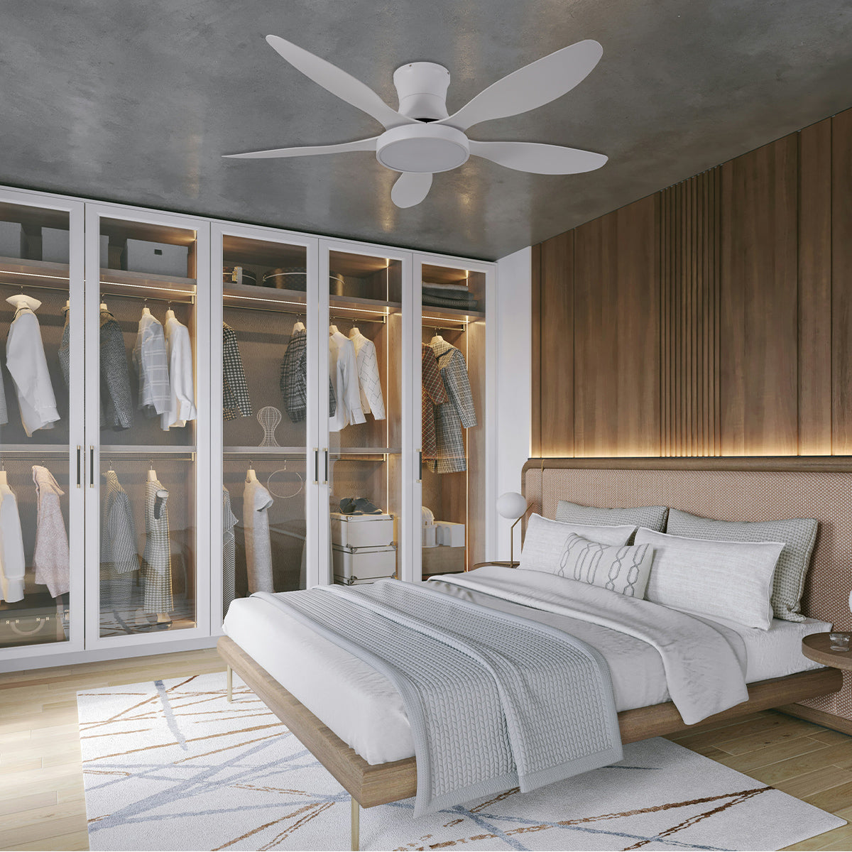 it-Lighting Denali Ανεμιστήρας Οροφής με LED 24W, DC Μοτέρ &amp; Smart App - Total White (102000790)