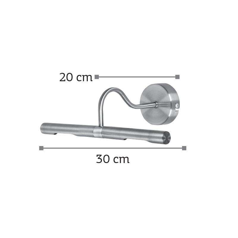 InLight Φωτιστικό Πίνακα Μεταλλικό - Απλίκα Nickel Satin G9 (1025-Νίκελ Ματ)