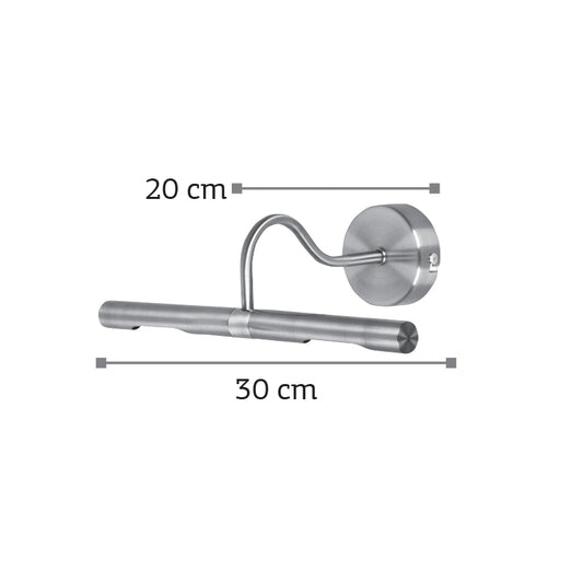 InLight Φωτιστικό Πίνακα Μεταλλικό - Απλίκα Nickel Satin G9 (1025-Νίκελ Ματ)