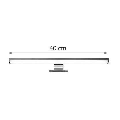 InLight Επιτοίχιο φωτιστικό LED 10W 4000K από πλαστικό σε χρώμιο απόχρωση D:40cm (1043-Β)