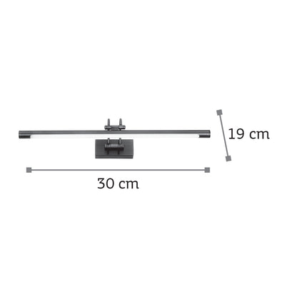 InLight Επιτοίχιο φωτιστικό LED 4W 3000K από νίκελ ματ μέταλλο και ακρυλικό D:30cm (1044-Γ-Νίκελ Ματ)