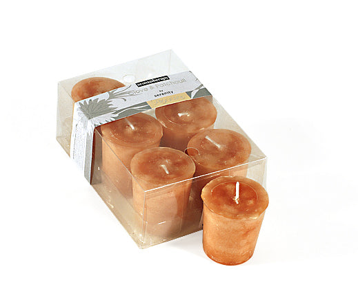 Άρωματικό Κερί Votive σετ/6 Passion Ροδακινί χρώμα.