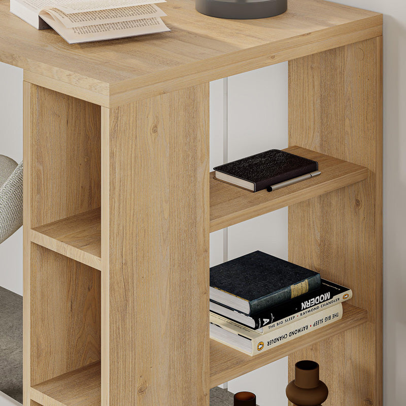 Γραφείο Colmar pakoworld σε oak απόχρωση 140x60x75εκ