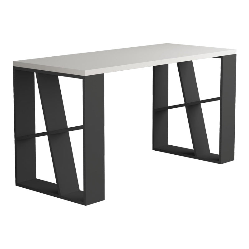 Γραφείο Honey pakoworld σε λευκή-ανθρακί απόχρωση 137x60x75εκ