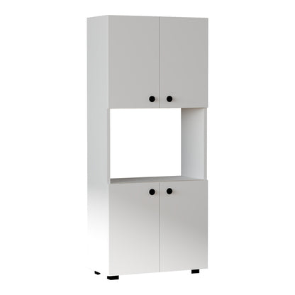 Στήλη Guzel pakoworld σε λευκή απόχρωση 60x31.4x140εκ
